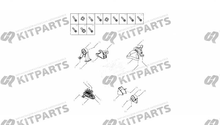 Опоры двигателя [JLE-4G18TD-B06] Geely Atlas