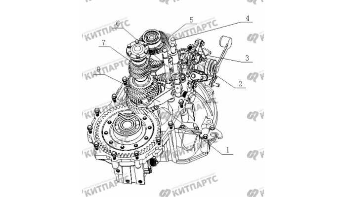 S160G Компоненты трансмиссии Geely Otaka (CK)